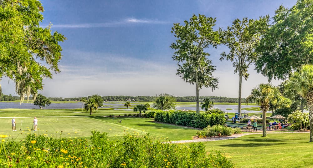 Vibrant park in Dataw Island