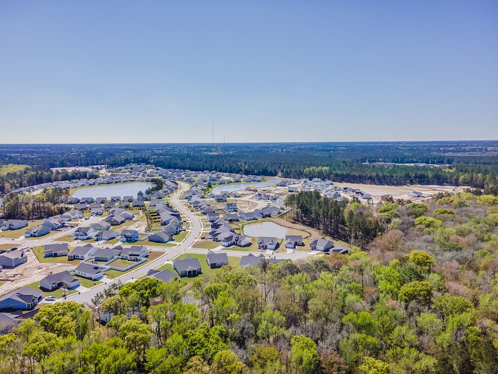 Birds eye view of Hearthstone Lakes