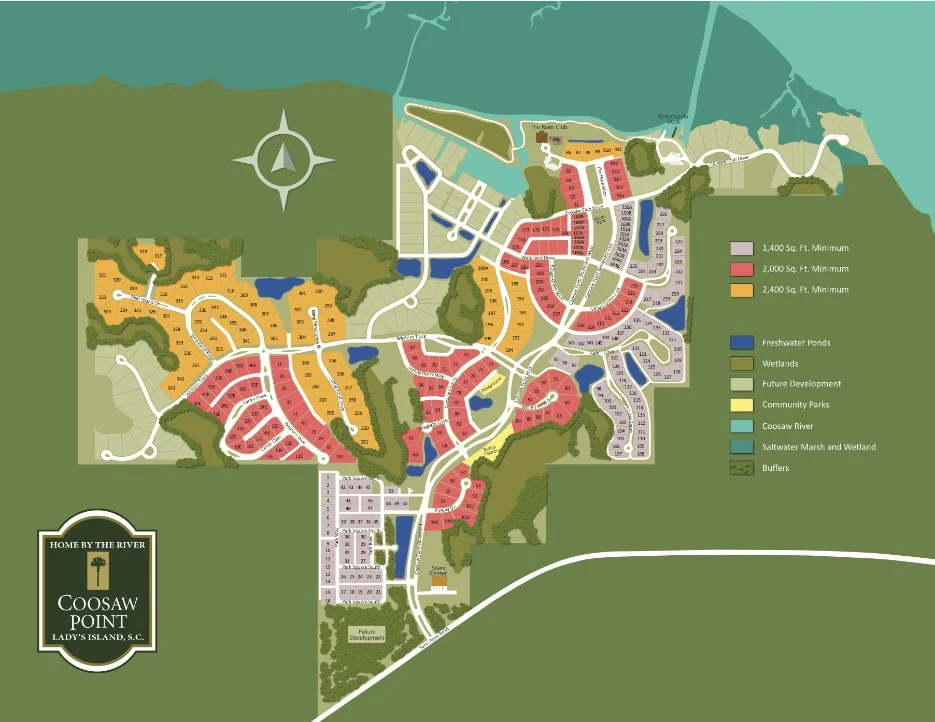 Coosaw Point Map and Features